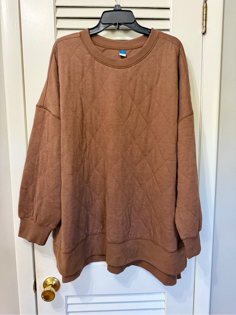 Old Navy Quilted Crewneck Sweater - Brown